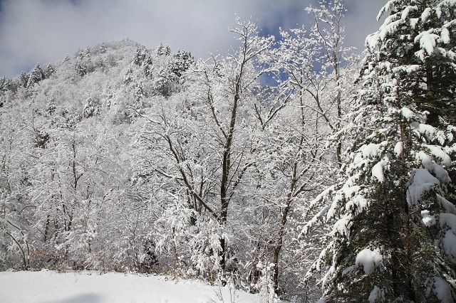 介山荘からの雪景色